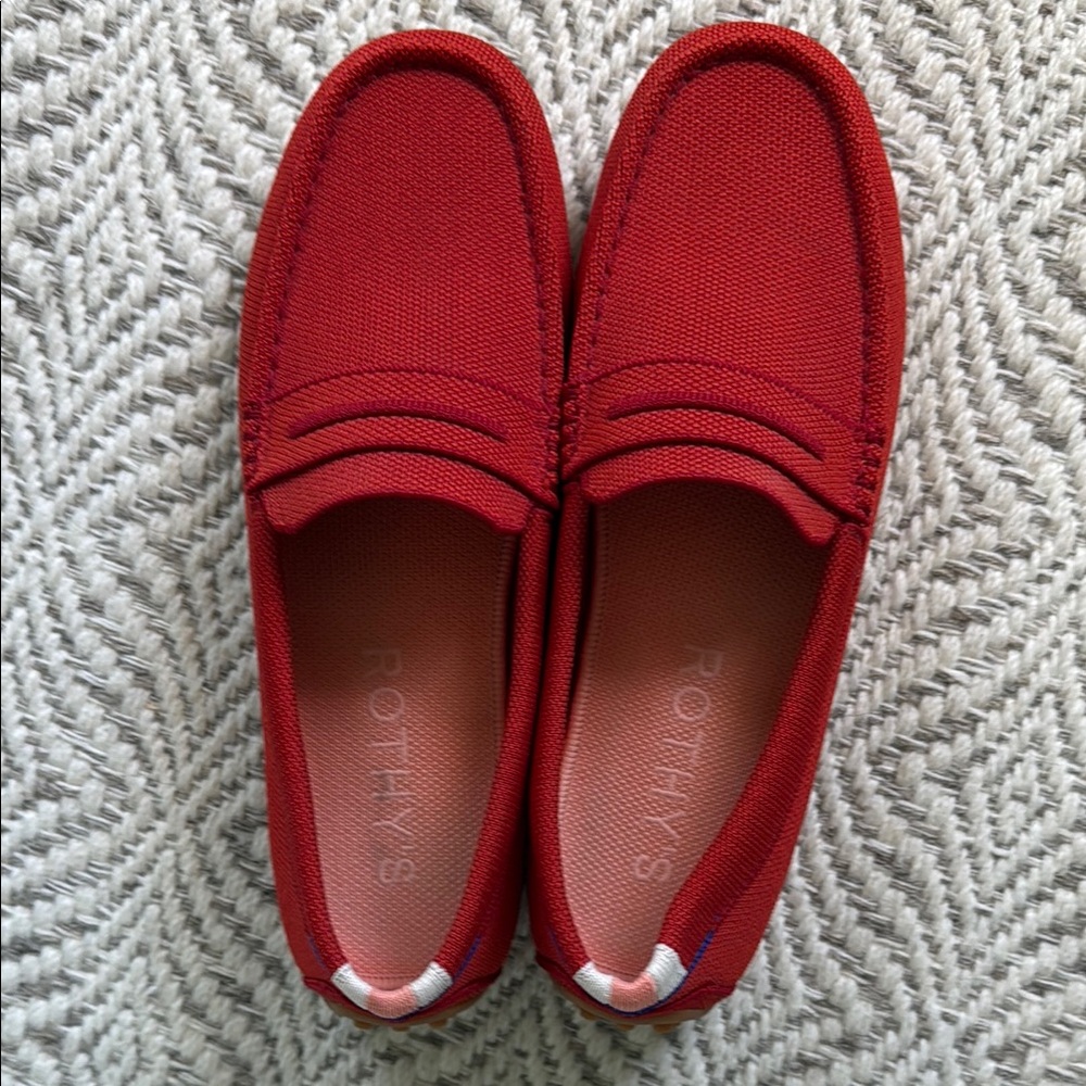 Rothy's womens Red Loafers